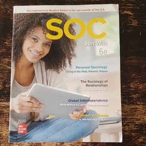 SOC 6e by Jon Witt Textbook